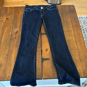 White House Black Market Dark Blue Flare Jeans